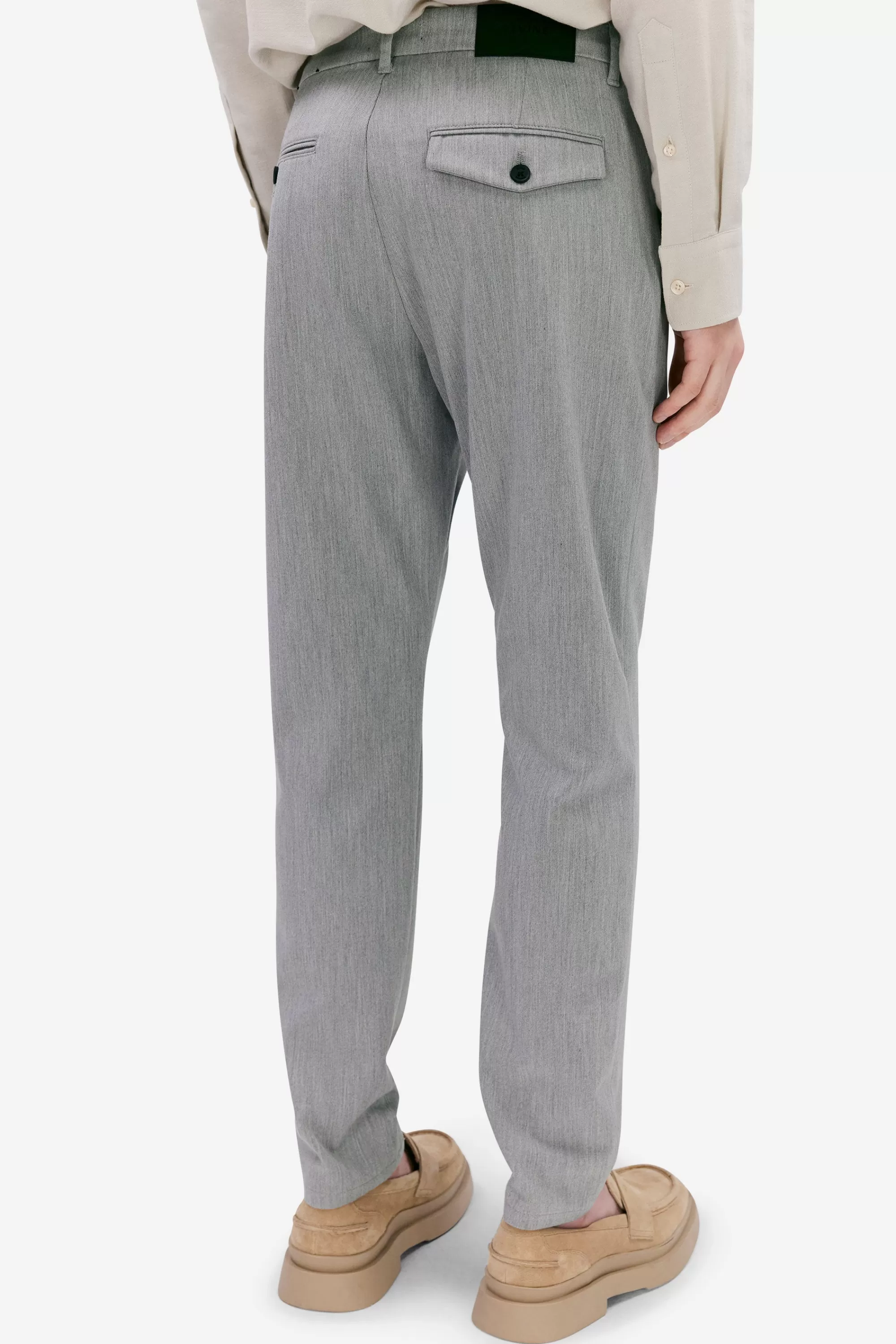crimson_stretch_light_grey_melange_4.webp Best Crimson stretch light grey melange Byxor