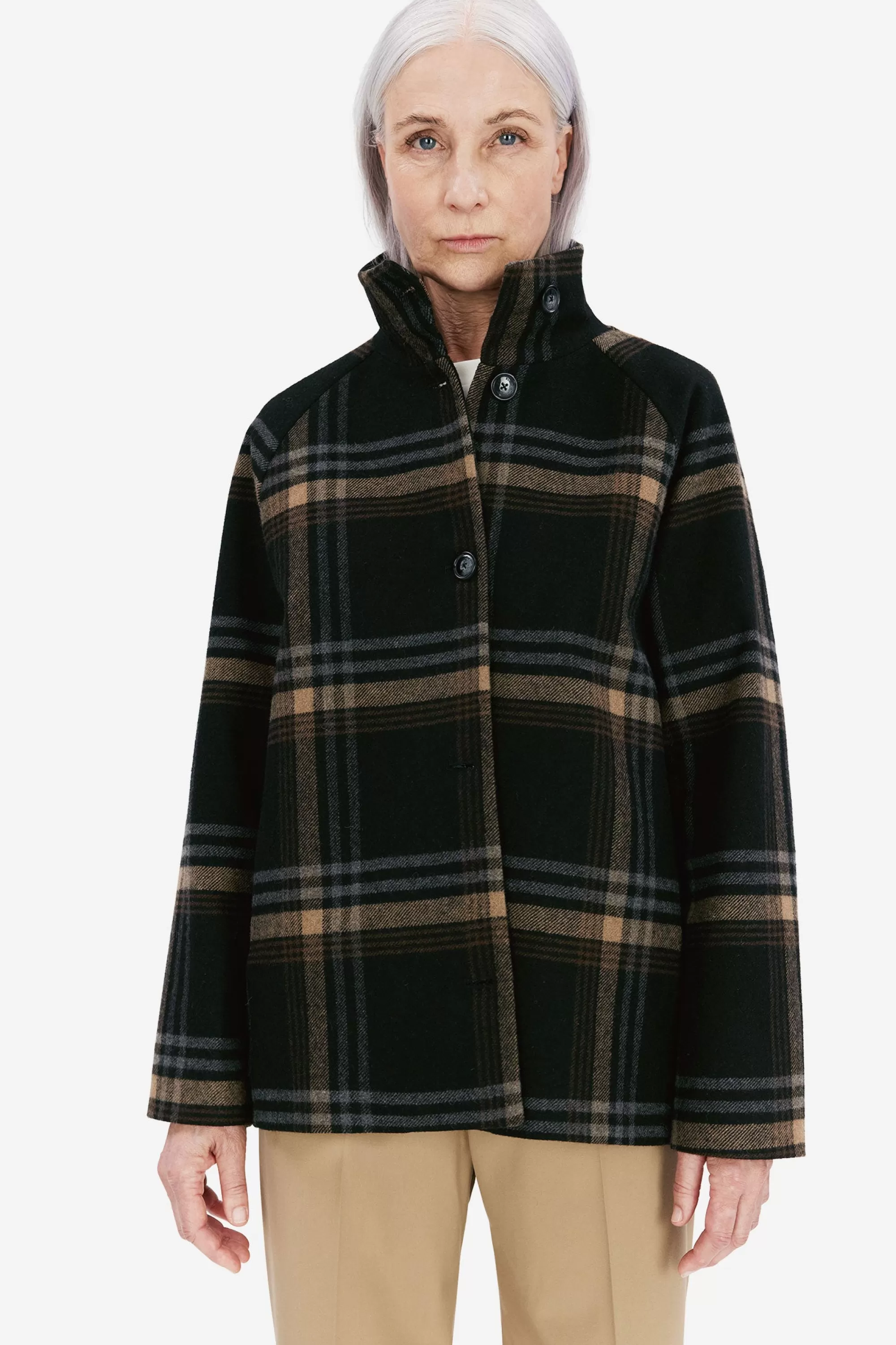 melvina_brown_check_2.webp Best Melvina brown check Jackor